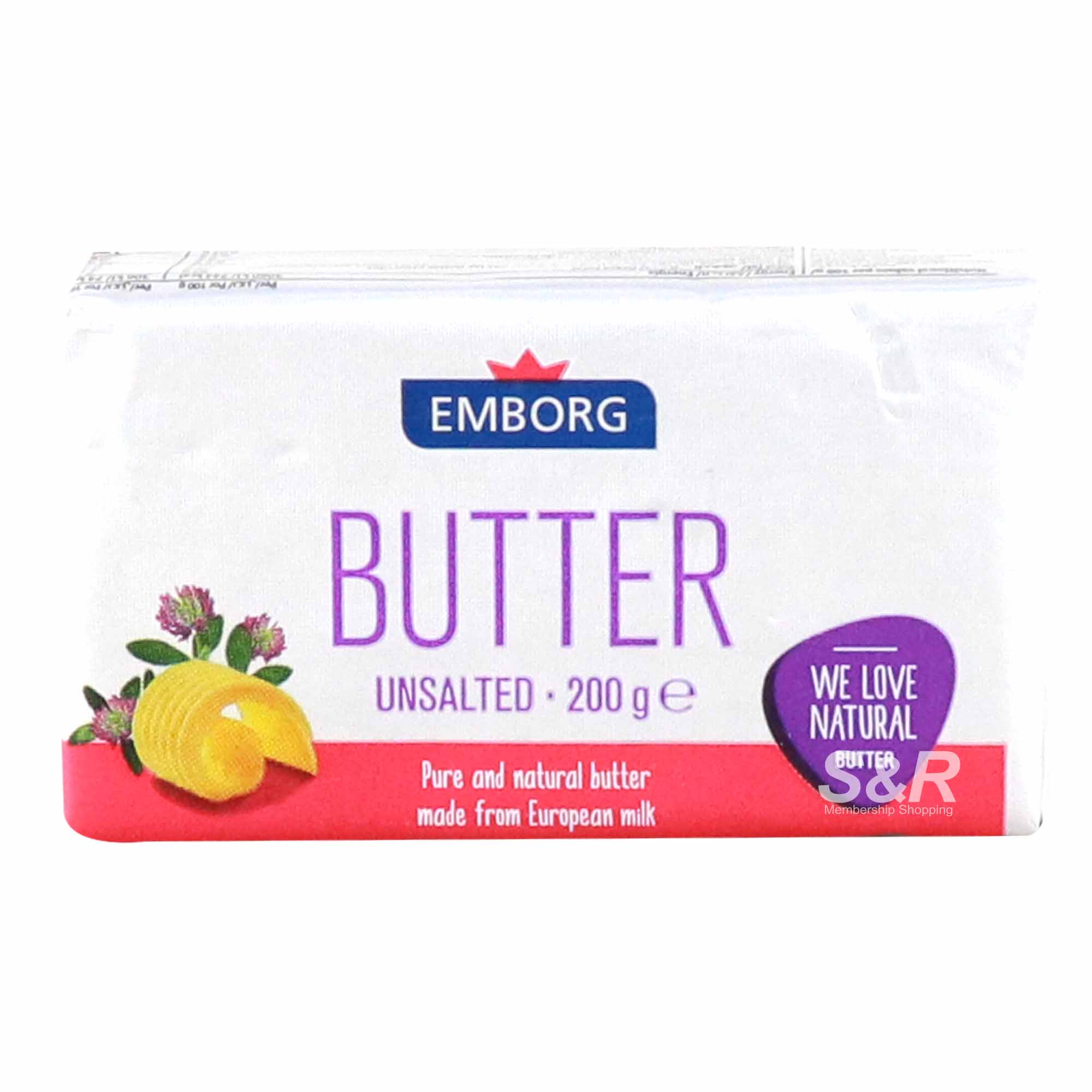 Emborg Butter Unsalted 200g Emborg Butter Unsalted 200g
